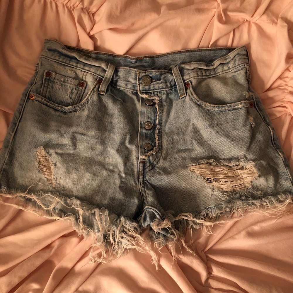 Levi’s High Waisted Jean Shorts